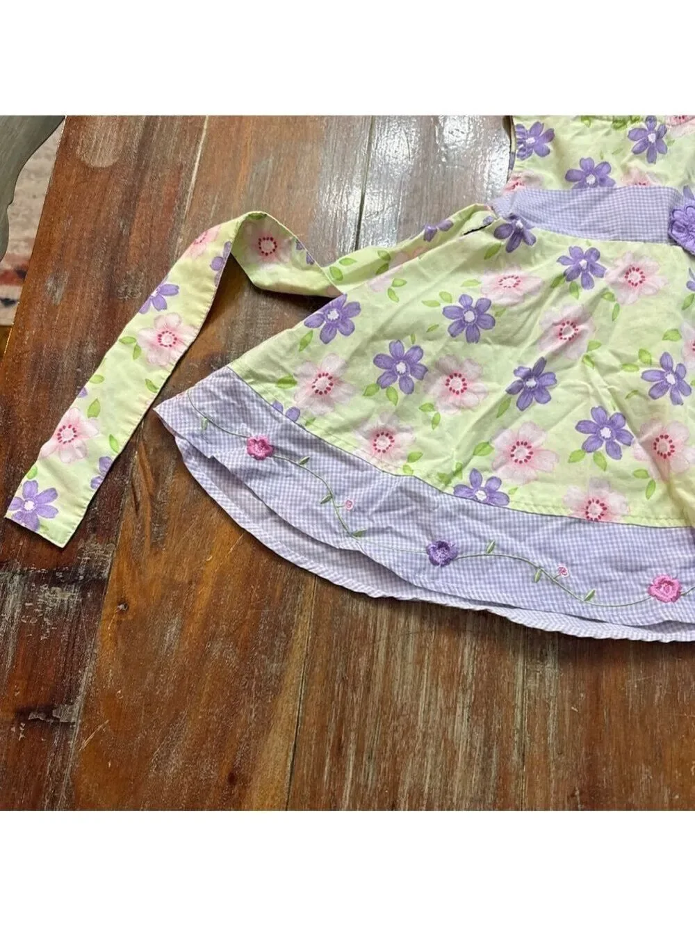 Blueberi Boulevard Infant Girls 12M Floral Gingham Dress